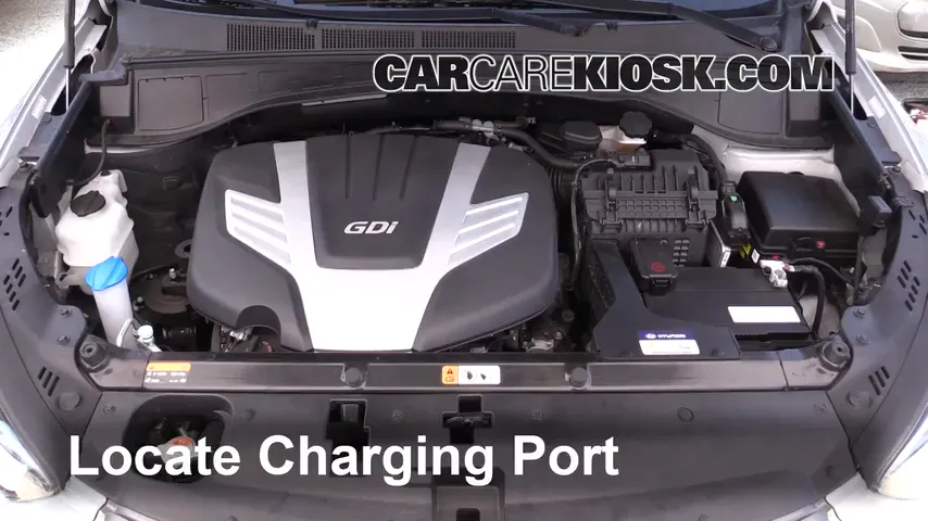 2017 Hyundai Santa Fe SE 3.3L V6 Air Conditioner Recharge Freon